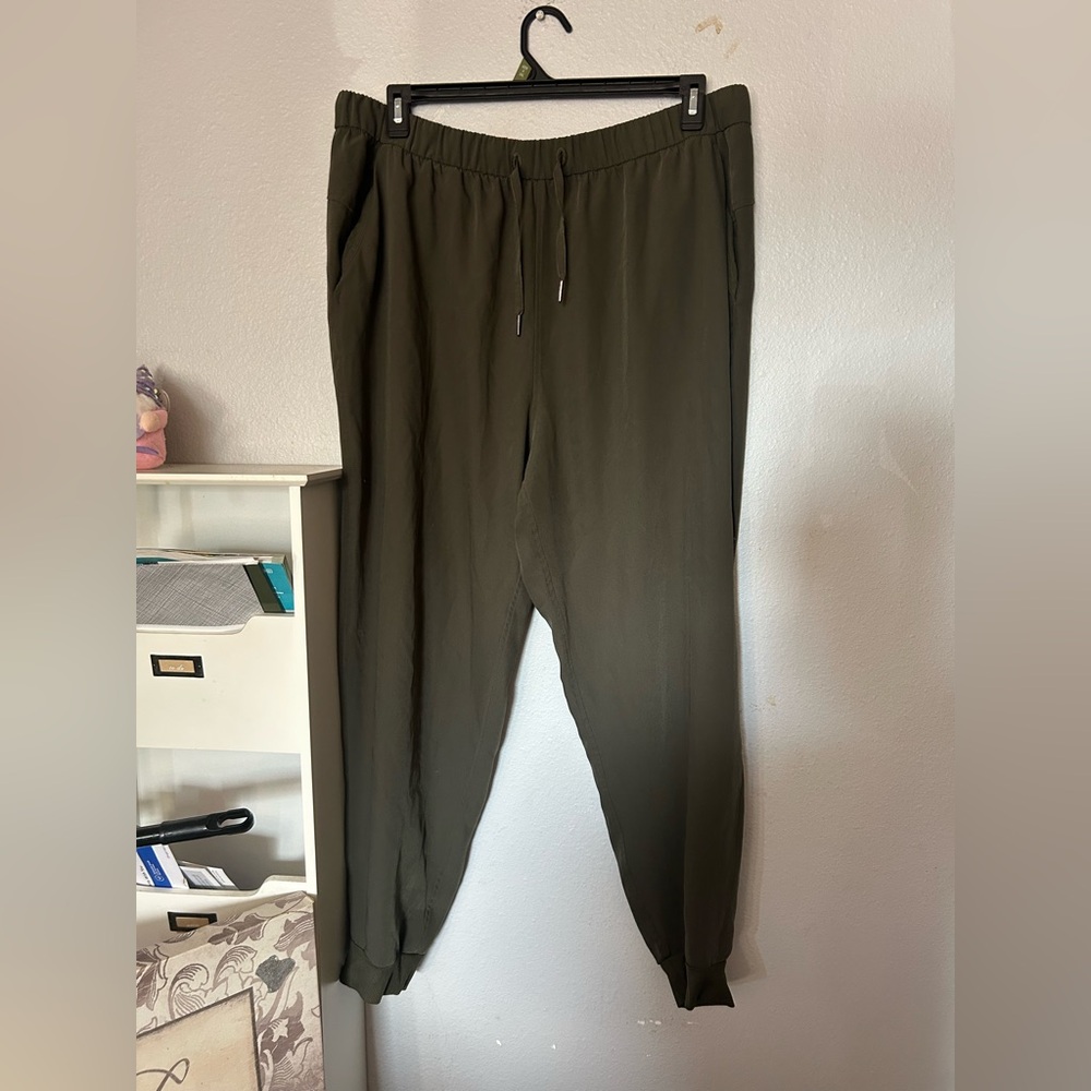 Bundle of two ( 2 ) pairs of Olive Green and black women’s  Pants